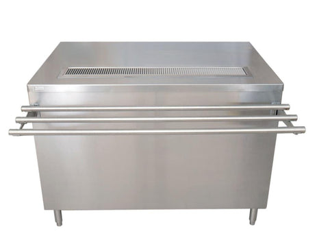 BK Resources US-3048S-S Stainless Steel Self-Serve Counter with Sliding Doors Drop Shelf 30 x 48