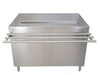 BK Resources US-3072S-HL Stainless Steel Self-Serve Counter with Hinged Doors and Lock 30 x 72