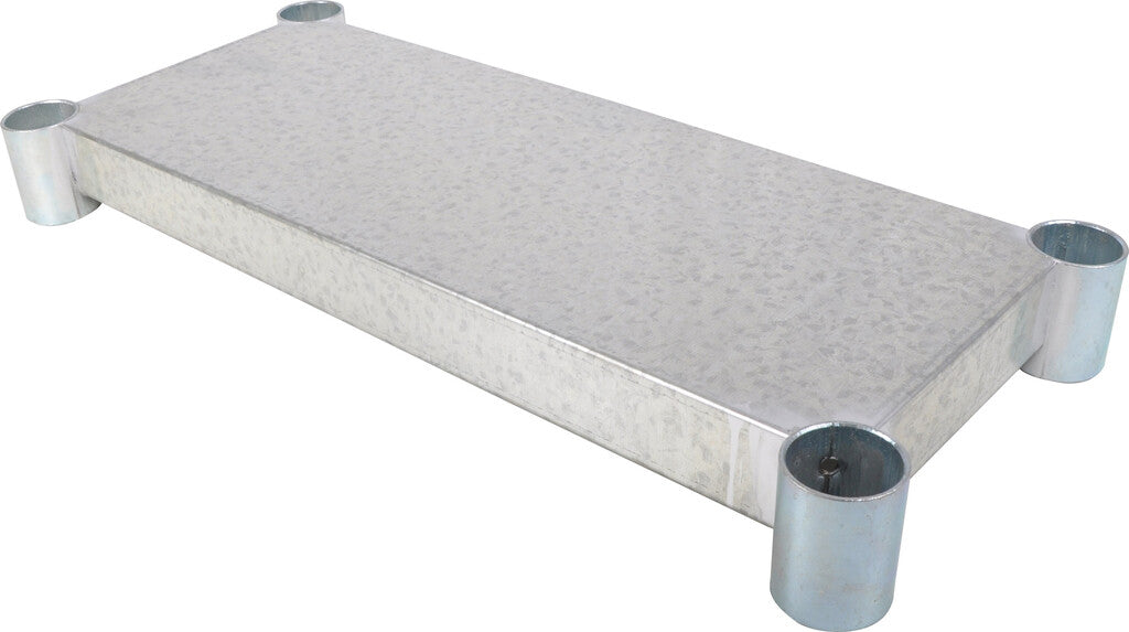 BK Resources VTS-6036 Galvanized Steel Work Table Adjustable Undershelf 60" W x 36" D