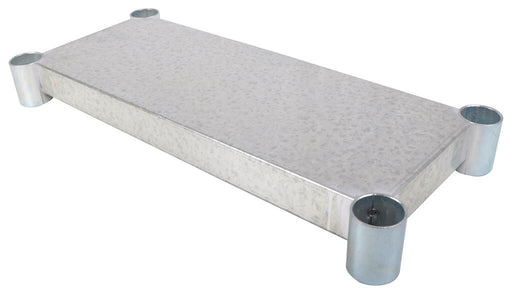 BK Resources VTS-8430 Galvanized Steel Work Table Adjustable Undershelf 84" W x 30" D