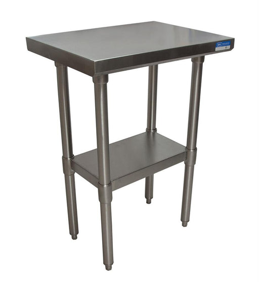 BK Resources VTT-1824 18" x 24" 18 Gauge Stainless Steel Work Table with Galvanized Leg and Undershelf