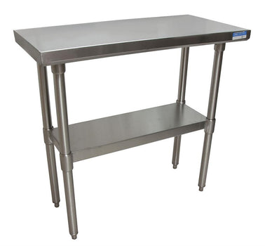 BK Resources VTT-1836 18 Stainless Steel Gauge Work Table with Galvanized Undershelf 36" W x 18" D