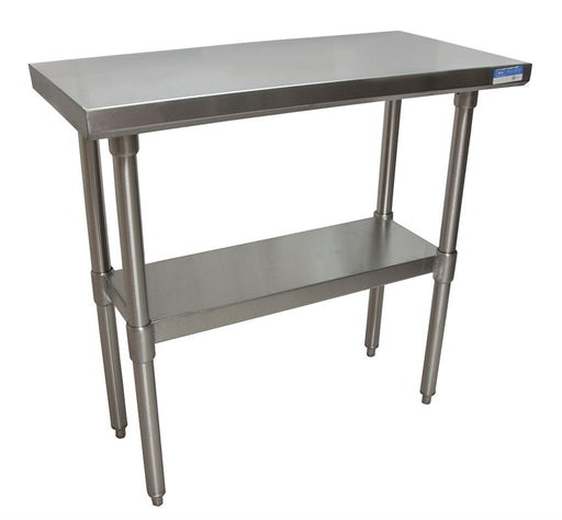 BK Resources VTT-1848 18 Stainless Steel Gauge Work Table with Galvanized Undershelf 48" W x 18" D