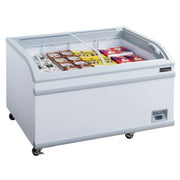 Dukers WD-700Y Curved Sliding Lid Chest Freezer
