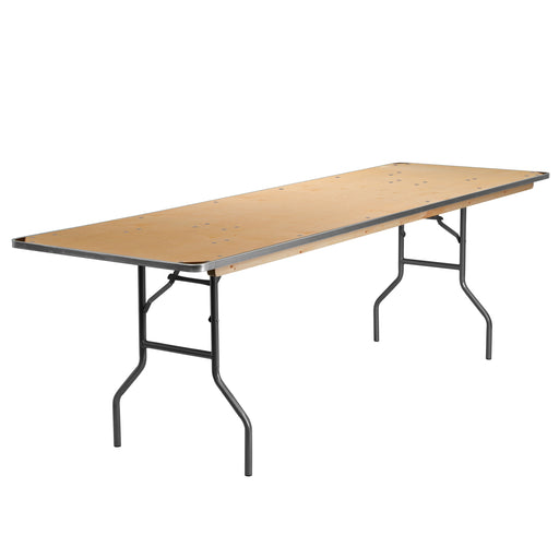 30x96 Wood Fold Table-Met Edge