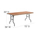 30x72 Wood Fold Table