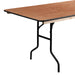 36x96 Wood Fold Table
