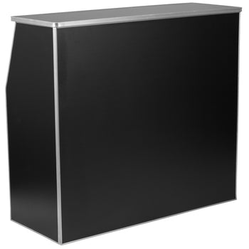 4' Black Foldable Bar