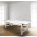 9'x40" White Farm Table
