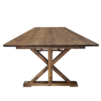 8'x40" Rustic X-Leg Farm Table