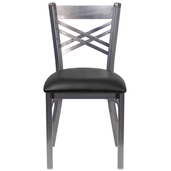 Clear X Chair-Black Seat