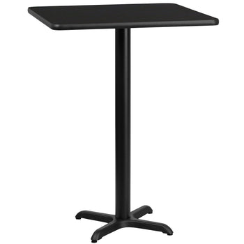 24SQ Black Table-22x22 X-Base