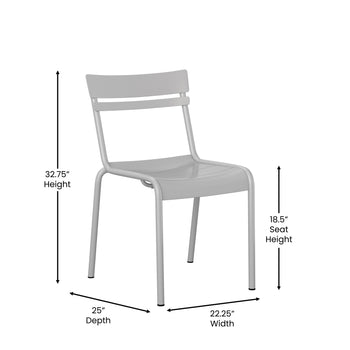 Quicksilver Armless Chair
