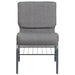 Gray Fabric Church Chair