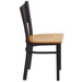 Black Coffee Chair-Nat Seat