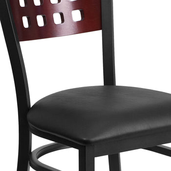 Black Cutout Chair-Black Seat