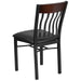Bk/Nat Vert Chair-Black Seat