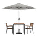 Table-2 Chairs-Umbrella & Base