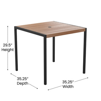 Table-4 Chairs-Umbrella & Base