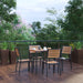 Faux Teak Patio Table-4 Chairs