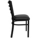 Black Ladder Chair-Black Seat