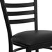 Black Ladder Chair-Black Seat