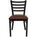 Black Ladder Chair-Burg Seat