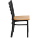 Black Ladder Chair-Nat Seat