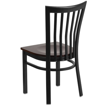 Black School Chair-Wal Seat