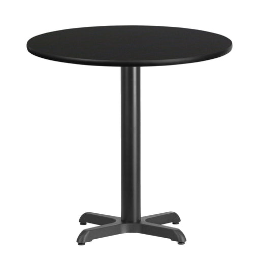 30RD Black Table-22x22 X-Base