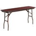 18x60 Mahogany Training Table