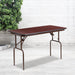 24x48 Mahogany Wood Fold Table