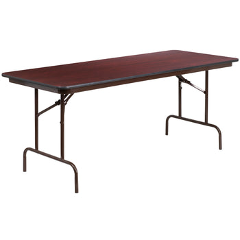 30x72 Mahogany Wood Fold Table