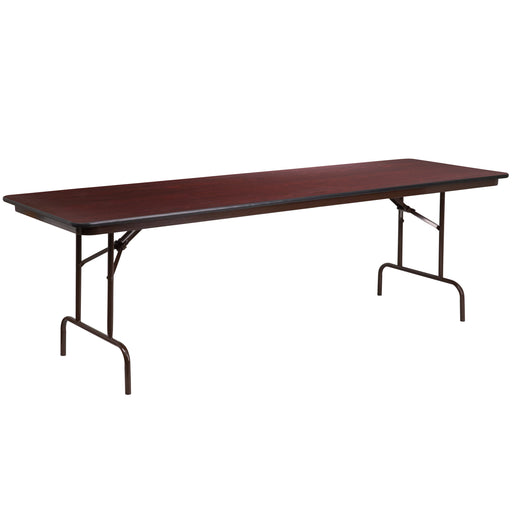 30x96 Mahogany Wood Fold Table