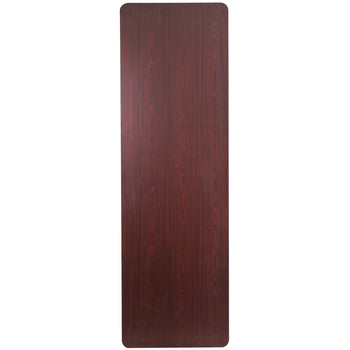 30x96 Mahogany Wood Fold Table