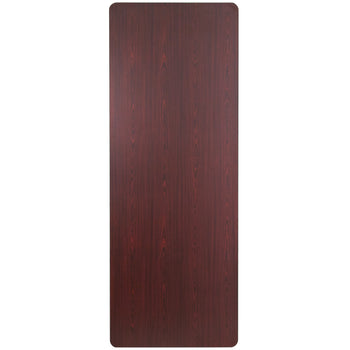 36x96 Mahogany Wood Fold Table