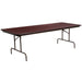 36x96 Mahogany Wood Fold Table