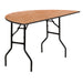 60HLF-RD Wood Fold Table