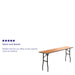 18x72 Wood Fold Training Table