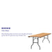 30x96 Wood Fold Table