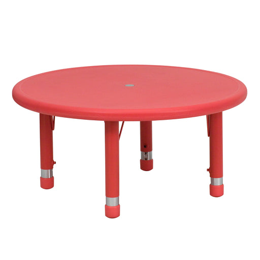 Red Preschool Activity Table