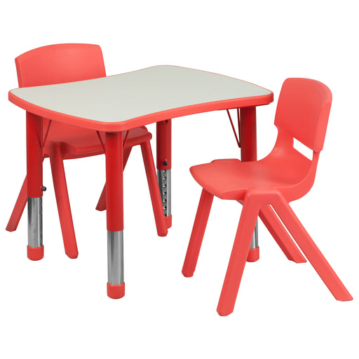 21x26 Red Activity Table Set