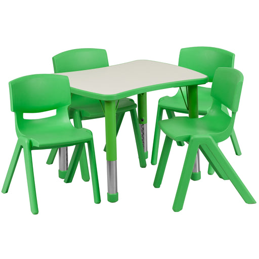 21x26 Green Activity Table Set