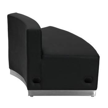 Black Convex Leather Chair