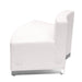 White Convex Leather Chair