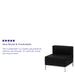 Black Leather Middle Chair