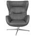Gray LeatherSoft Swivel Chair