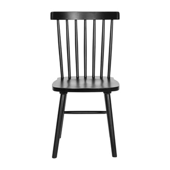2PK Black Spindle Back Chair