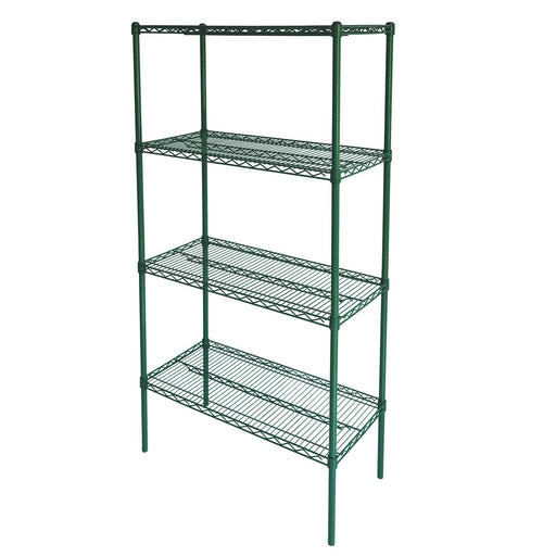 CAC China AEWS-2448S Epoxy Coated Wire Shelving Set 48-inches x 24-inches x 72-inches