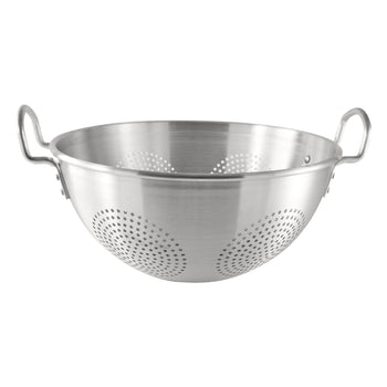 CAC China ALCL-16CH Chinese Colander Aluminum Loop-Handle 16 quart